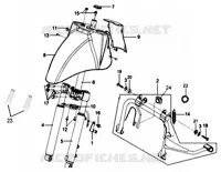 FOURCHE  50 sym-moto 2007 MIO 50 (HU05W-6 - HU05W-F) (K7) 18