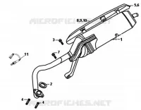SILENCIEUX D'ECHAPPEMENT  50 sym-moto 2020 CROX 50 (25 KMH) (AE05WA-NL) (E4) (L8-M0) 35
