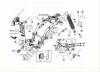 FRAME BODY   ENGINE HANGER pour SYM ORBIT III 50 (XE05W2-EU) (E5) (M1) de 2021