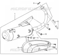 ECHAPPEMENT  100 sym-moto 2006 MIO 100 (HU10W-6-HU10W-F-HUIOW) (K6) 32