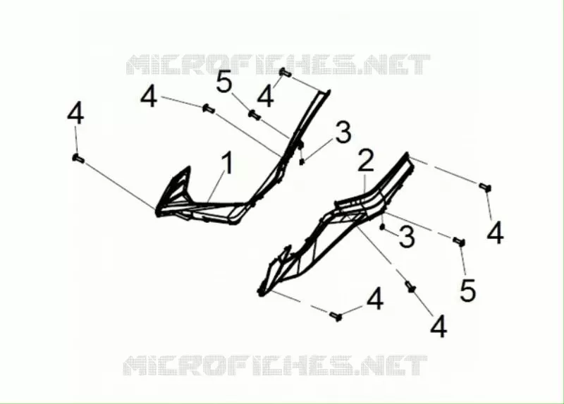 COUVERCLE LATÉRAL DE PLANCHER GAUCHE-DROITE SYM scooter 125 2020 CRUISYM 125 (LV12W2-EU) (M0)  CRUISYM 125 (LV12W2-EU) (M0)