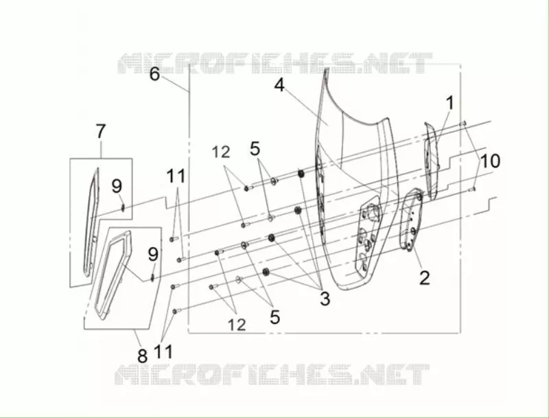 PARE-BRISE SYM scooter 125 2020 CRUISYM 125 (LV12W2-EU) (M0)  CRUISYM 125 (LV12W2-EU) (M0)