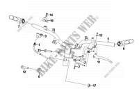 CABLE SWITCH HANDLE LEAVER pour SYM FIDDLE II (25 KMH) (AF05W1-6) (L0-L3) de 2011