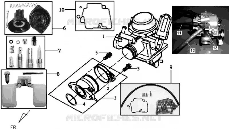 CARBURATEUR SYM scooter 125 2014 JOYRIDE 125 (LF12W-6)  JOYRIDE 125 (LF12W-6)