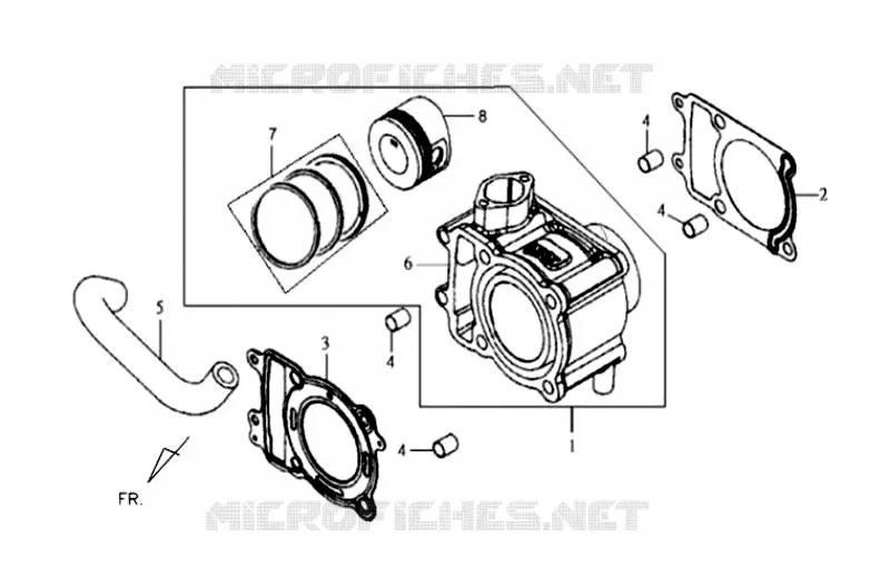 CYLINDER ASSY SYM scooter 125 2013 JOYRIDE 125 (LF12W-6)  JOYRIDE 125 (LF12W-6)