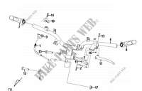 CABLE SWITCH HANDLE LEAVER pour SYM FIDDLE II 50 (45 KMH) (AF05W-6) (L0-L4) de 2013
