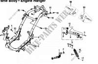 FRAME BODY   ENGINE HANGER pour SYM FIDDLE III 200I (XA20W1-EU) (L6) de 2016