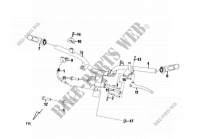 CABLE SWITCH HANDLE LEAVER pour SYM FIDDLE II 50 (45 KMH) (AF05W-6) (NEW ENGINE) (K9-L2) de 2011