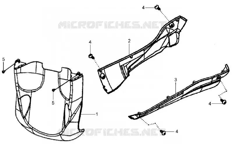 PLANCHER SYM scooter 200 2005 HD 200 (LH18W-6)  HD 200 (LH18W-6)