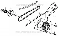 ARBRE A CAMES   COUVERCLE LATERAL GAUCHE CULASSE pour SYM ALLO 50 (25 KMH) (AJ05W6-6) (L6) de 2016