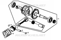 ARBRE DE VILEBREQUIN pour SYM ALLO 50 (25 KMH) (AJ05W6-6) (L6) de 2016
