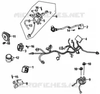 FAISCEAU DE FIL pour SYM ALLO 50 (25 KMH) (AJ05W6-6) (L6) de 2016