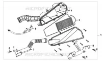 FILTRE A AIR pour SYM ALLO 50 (25 KMH) (AJ05W6-6) (L6) de 2016