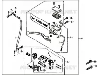 MAITRE CYLINDRE DE FREIN AVANT pour SYM ALLO 50 (25 KMH) (AJ05W6-6) (L6) de 2016