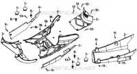 PANNEAU DE PLANCHER / COUVERCLE CENTRAL pour SYM ALLO 50 (25 KMH) (AJ05W6-6) (L6) de 2016