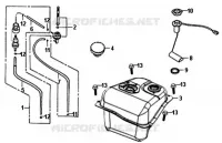 RESERVOIR A ESSENCE pour SYM ALLO 50 (25 KMH) (AJ05W6-6) (L6) de 2016