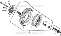 ROUE AVANT pour SYM ALLO 50 (25 KMH) (AJ05W6-6) (L6) de 2016