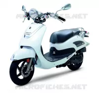 WHITE (WH 8018P) pour SYM ALLO 50 (25 KMH) (AJ05W6-6) (L6) de 2016