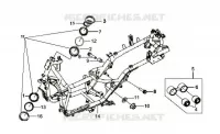 CADRE CORPS COMP. pour SYM GTS 250 EVO (LM25W5-6) (K9-L0) de 2010