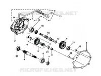 CARTER DE TRANSMISSION pour SYM GTS 250 EVO (LM25W5-6) (K9-L0) de 2010