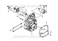 CARTER DESTRO pour SYM GTS 250 EVO (LM25W5-6) (K9-L0) de 2010