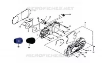 COUVERCLE DE CARTER GAUCHE pour SYM GTS 250 EVO (LM25W5-6) (K9-L0) de 2010
