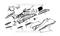 PANNEAU DE PLANCHER / COUVERCLE LATÉRAL pour SYM GTS 250 EVO (LM25W5-6) (K9-L0) de 2010
