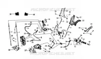 POIGNÉE   ENSEMBLE FREIN pour SYM GTS 250 EVO (LM25W5-6) (K9-L0) de 2010