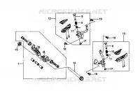 REPOSE PIEDS pour SYM GTS 250 EVO (LM25W5-6) (K9-L0) de 2010