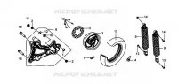 ROUE ARRIÈRE pour SYM GTS 250 EVO (LM25W5-6) (K9-L0) de 2010