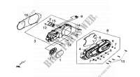COUVERCLE DE CARTER GAUCHE pour SYM GTS 300I ABS (LN30W7-EU) (L4) de 2014