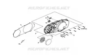 COUVERCLE DE CARTER GAUCHE  400 sym-moto 2014 MAXSYM 400 EFI ABS (LX40A2-6) (L2-L4) 20