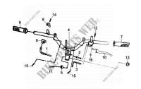 POIGNÉE DE DIRECTION pour SYM MAXSYM 400 EFI ABS (LX40A2-6) (L2-L4) de 2012