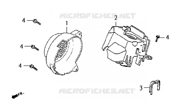 ENVELOPPE MOTEUR SYM scooter 50 2007 JET BASIX (BL05WG-6) (K7)  JET BASIX (BL05WG-6) (K7)