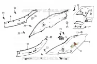 CARENAGES  50 sym-moto 2006 JET EURO X 50 (25 KMH) (BL05WC-6) (K6-K8) 23